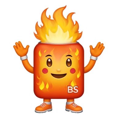 A mini heatblast a cute one and has a jersey the reads BS1 sticker