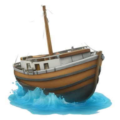 Bateau épave underwate sticker