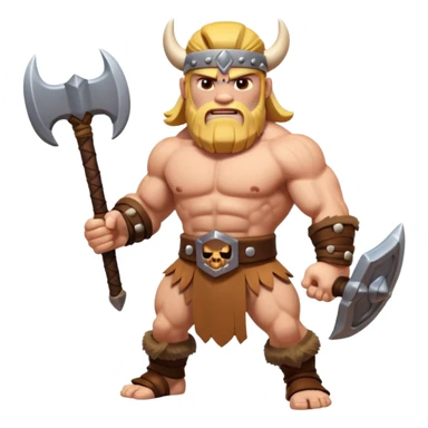 Clash of clans barbarian sticker