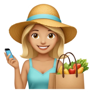 Street Food Shopper woman  sticker