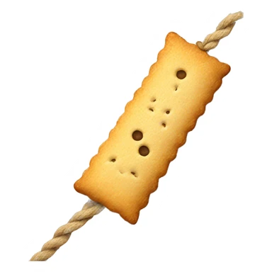 Cracker with a rope sticker
