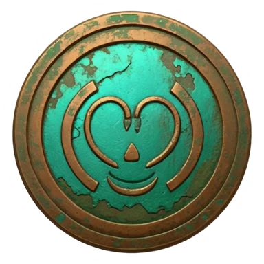 Ancient coin (patina) sticker