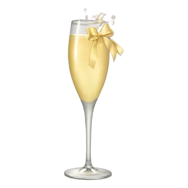 Aesthetic bow Prosecco  sticker