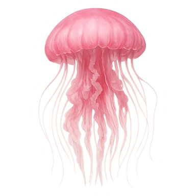 pink jellyfish sticker