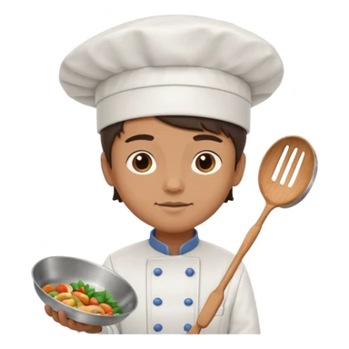 chef holding pan sticker