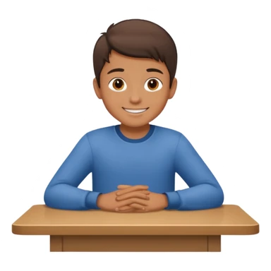 niño montado en una mesa sticker