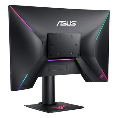 ASUS ROG STRIX XG27UCS, monitor with stand, gaming vibe sticker