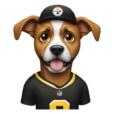 Dog Steelers sticker