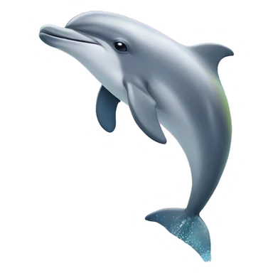Dolphin in a rainbow sticker