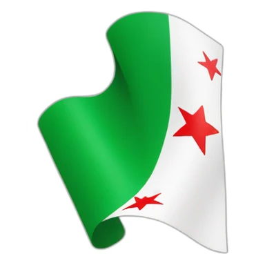 Drapeau syrie vert sticker