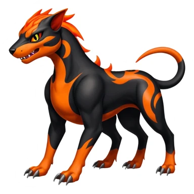 Salandit-Houndoom-Litten-Hybrid (Full body) sticker