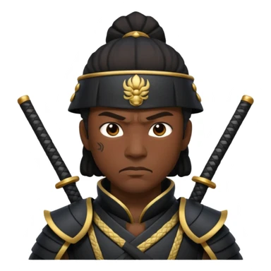 black samurai sticker
