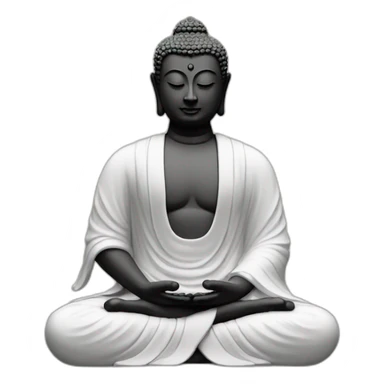 Buddha meditating sticker