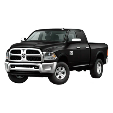 Black ram truck sticker