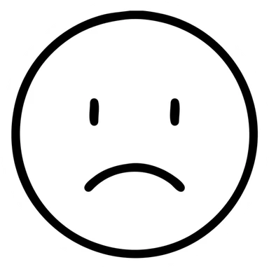 sad face subtle expression minimalist style sticker