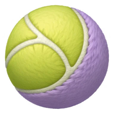 light lavender tennis ball sticker
