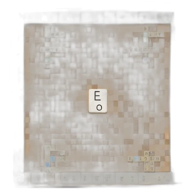 Scrabble board with the word elo on it sticker