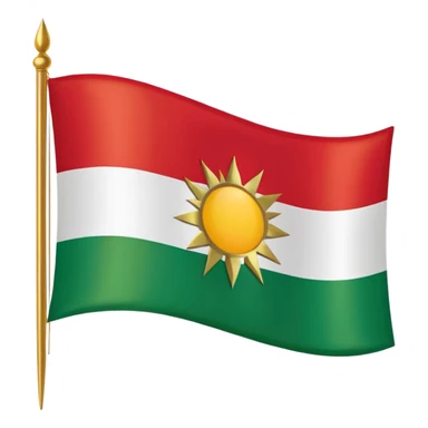 Create a Kurdistan flag  sticker