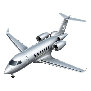 Private jet taking off with initials "BR"  on the tail sticker