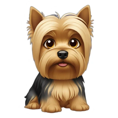 sad Yorkshire Terrier sticker