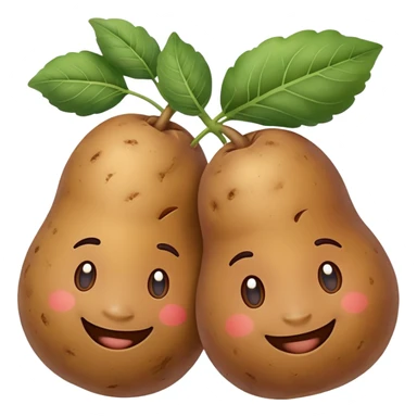 two potato friends sticker
