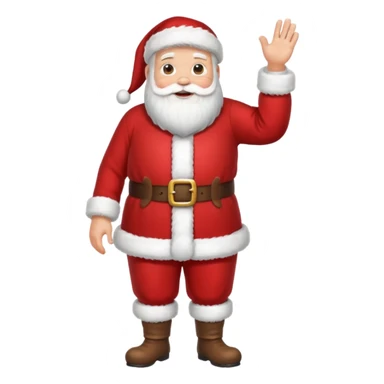 full body of santa claus sticker