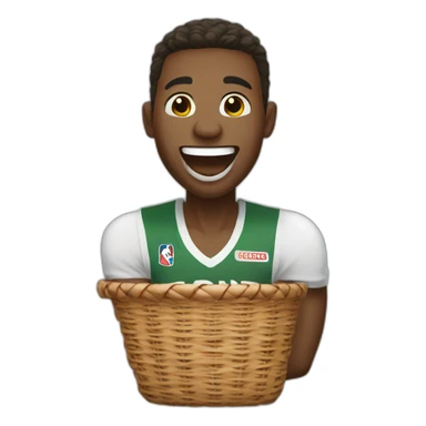 Basket al player laughing sticker