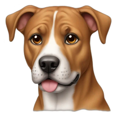 Dog American staff sticker