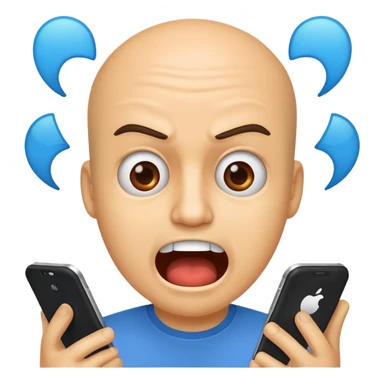 Man yells at text "mopo" sticker