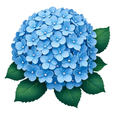 Blue hydrangeas sticker