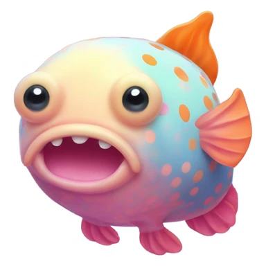 Kitsune blobfish sticker