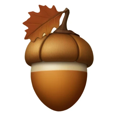 Fall aesthetic acorn sticker