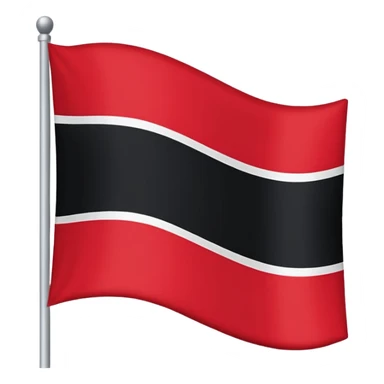 Gib mir eine Fahne die im wind weht mit 3 Farben in der reinginge von oben nach unten schwarz weiß rot sticker