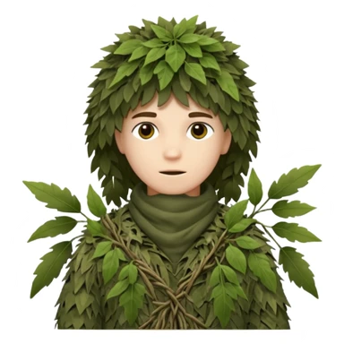 sniper behing a bush sticker