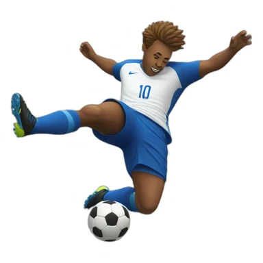 Soccer Player Falling DOwn sticker