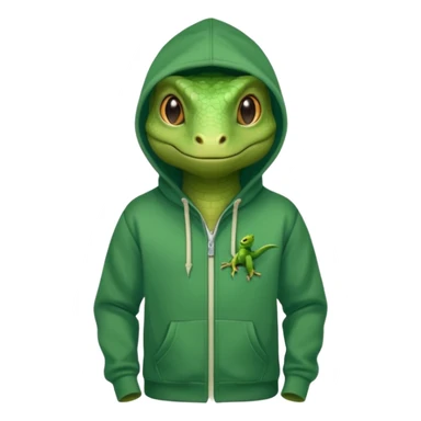 Lizzard wearing essentials hoodie sticker