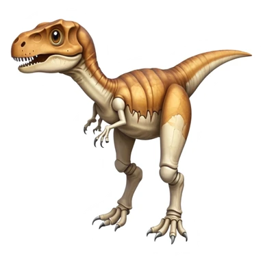 a dinosaur leg bone with eyes sticker