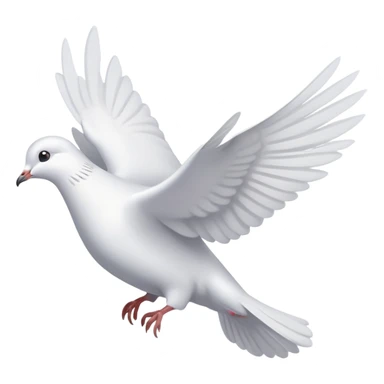 A postcard with a dove sticker