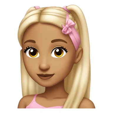 ariana grande blond and pink sticker
