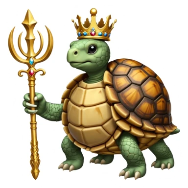 royal tortiose with scepter sticker