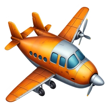 rust plane sticker