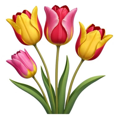 beautiful tulips several colors no jar sticker
