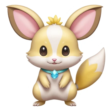 Tropical Exotic Minccino-Mew-Pachirisu-Emolga-fusion  sticker