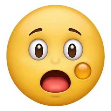 Stressed emoji with running nose sticker