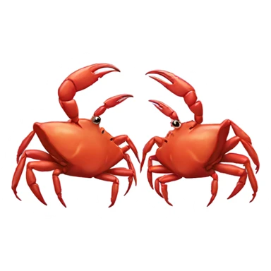 Kissing Crabs sticker