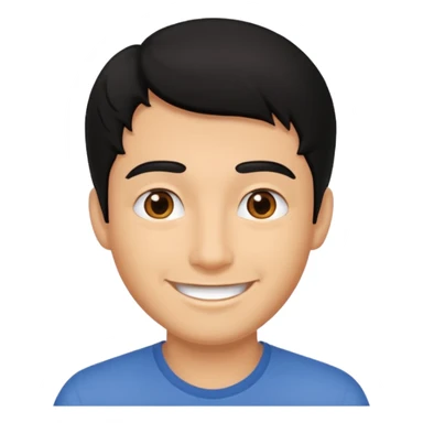 The Walking Man black hair  sticker