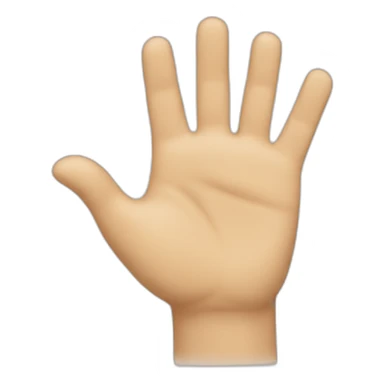 Waving hands fingers pointing down sticker