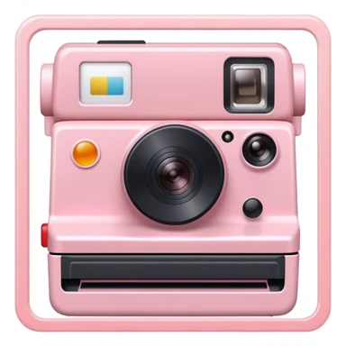 Polaroid frame light pink  sticker
