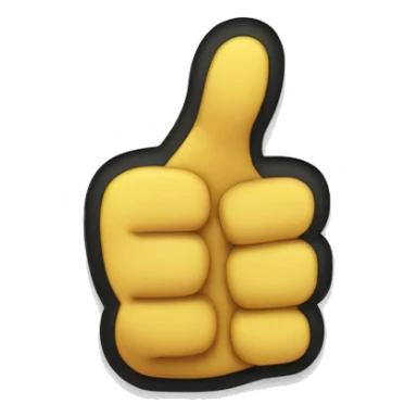thumbs up with a but text or half heart sticker