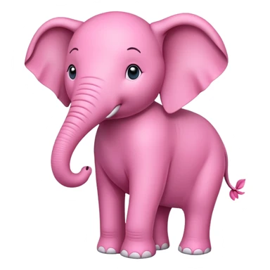 Pink elephant  sticker